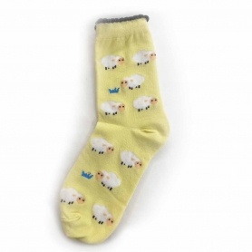 Schaf Socken gelb