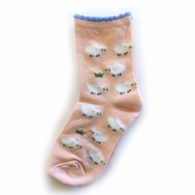 Kinder Schaf Socken rosa