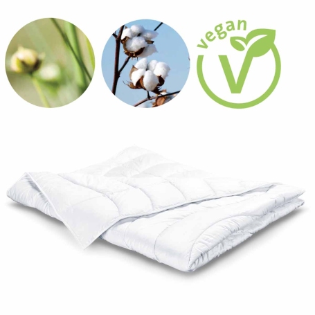 Hüsler Nest Decke/Duvet Baumwolle-Leinen Satin Light vegan