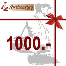 Authentigg® Geschenk-Gutschein 1000 Authentigg® Gutscheine - 1